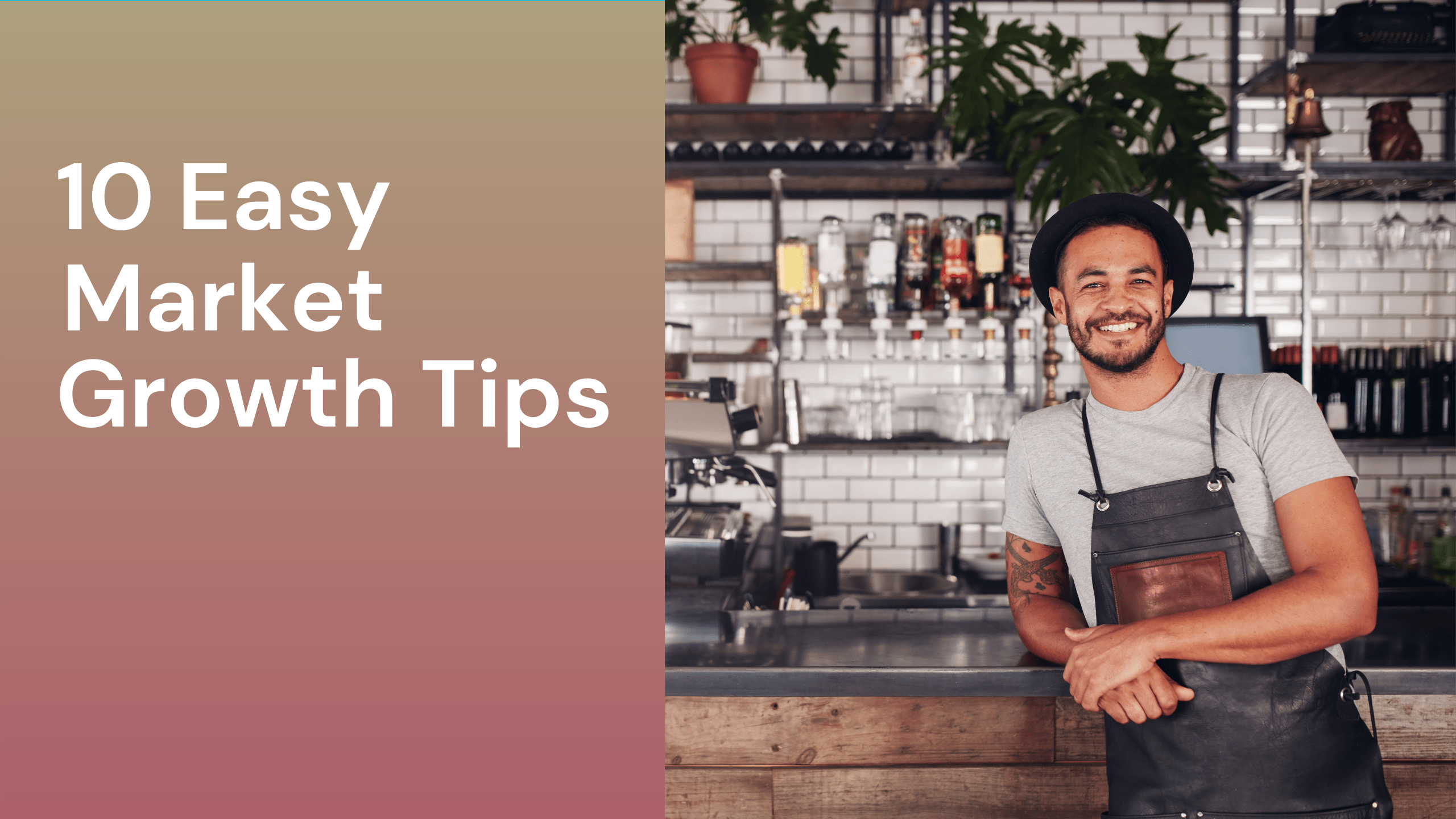 Market growth tips Local business owner in a shop being happy at his market growth