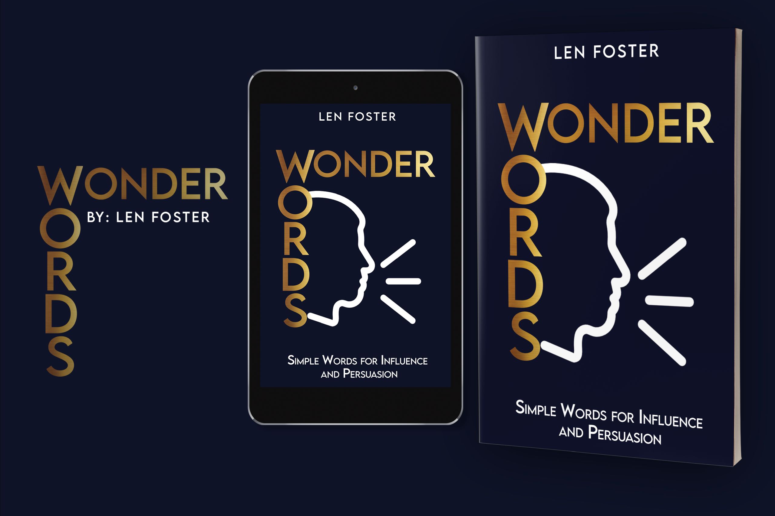 WonderWords by Len Foster A mock up image of the book WonderWords