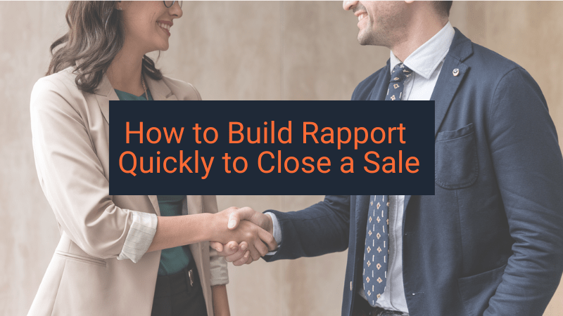 Build Rapport Two people shaking hands to build rapport