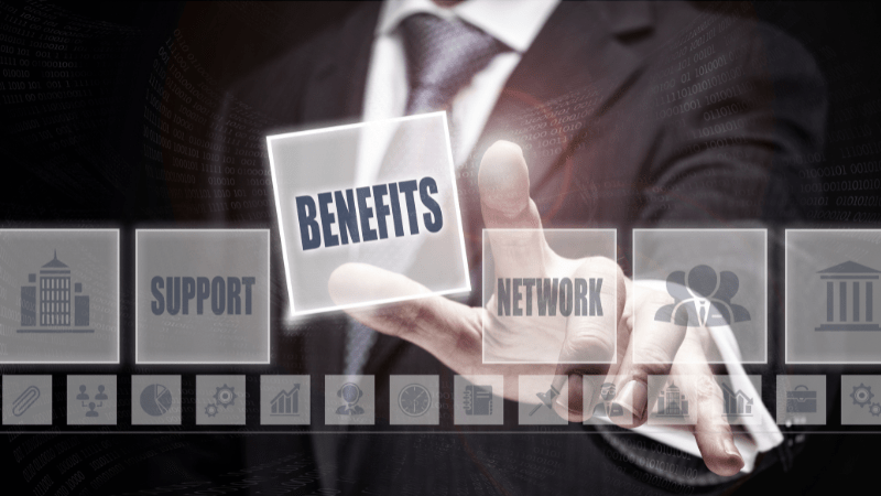 Man pointing to networking ROI