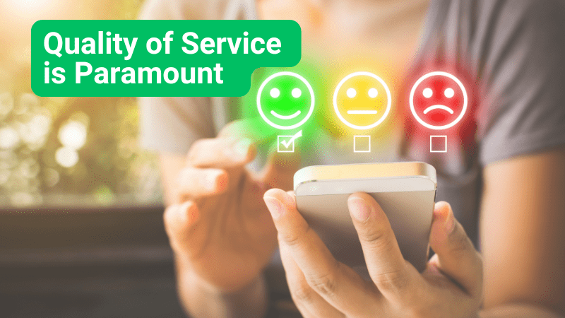 Woman looking at a mobile phone